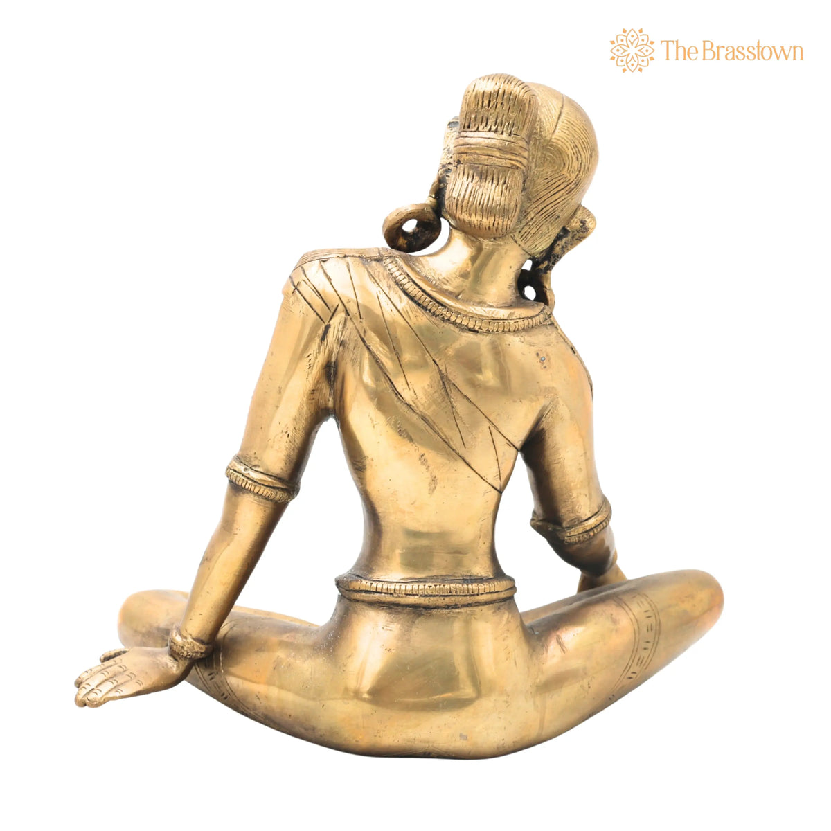 Brass Parvati Face Idol – Handcrafted Décor &amp; Spiritual Gifts 9 Inch 4