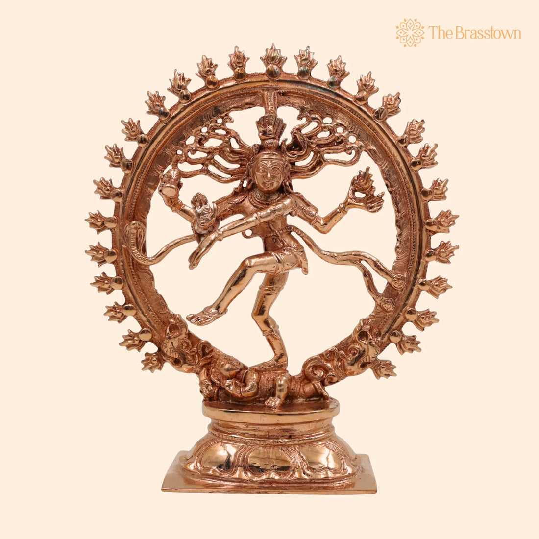 Bronze Handcrafted Nataraja Idol – Chola Art Panchaloha Nritya Murti, Ananda Tandava Shiva Figurine for Puja, Home Mandir &amp; Décor 6 Inch 1
