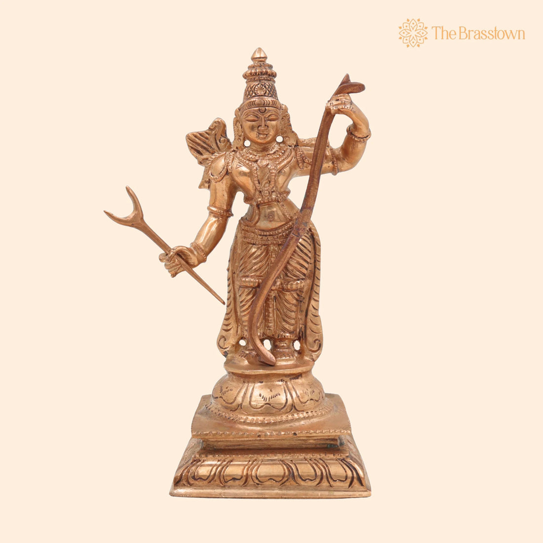 Handcrafted Panchaloha Shri Rama Idol – Traditional Bronze Ramachandra Murti, Lord Raghunath Statue for Home &amp; Temple Décor 6.5 Inch 1