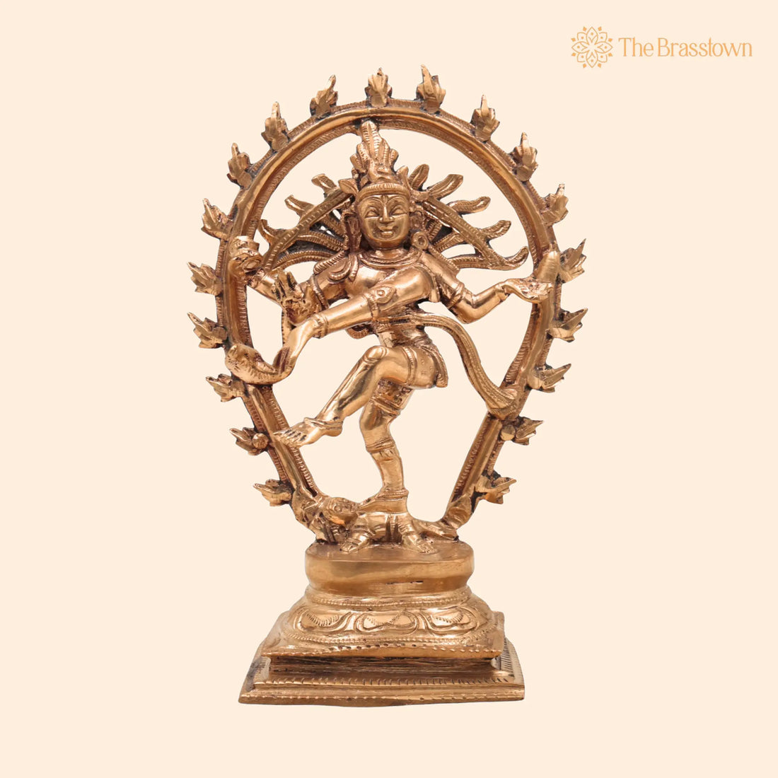 Handcrafted Bronze Panchaloha Nataraja Idol – Chola Art Dancing Shiva Ananda Tandava Murthy Statue for Home Temple &amp; Gifting 7.5 Inch 1