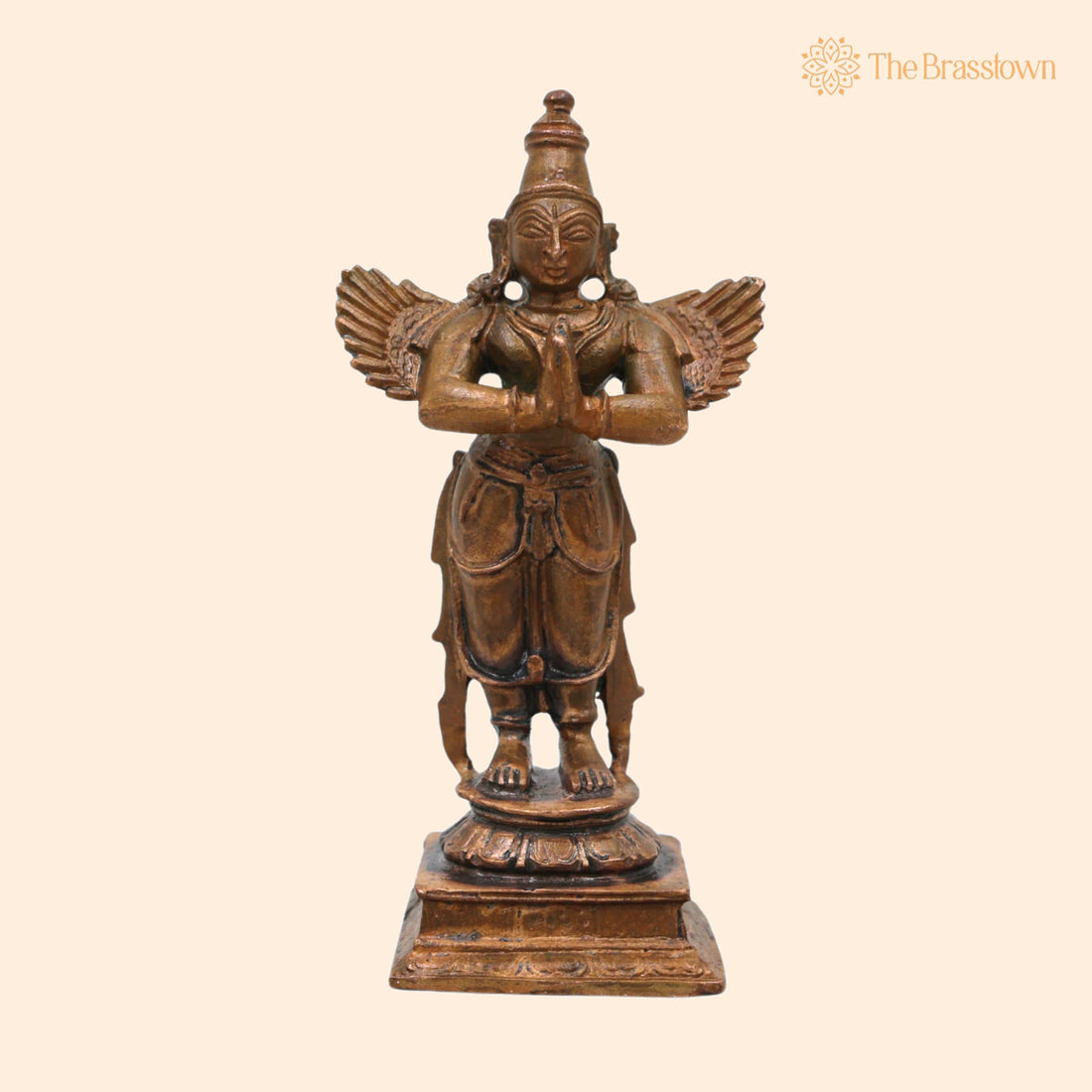 Bronze Garuda Idol – Garudan Vahana Murti, Chola Handcrafted Traditional Statue for Pooja, Home Décor &amp; Gifting 4 Inch 1