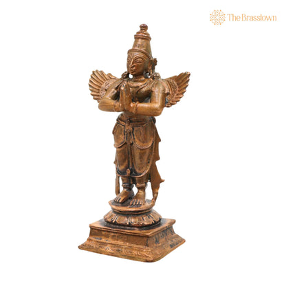 Bronze Garuda Idol – Garudan Vahana Murti, Chola Handcrafted Traditional Statue for Pooja, Home Décor &amp; Gifting 4 Inch 3