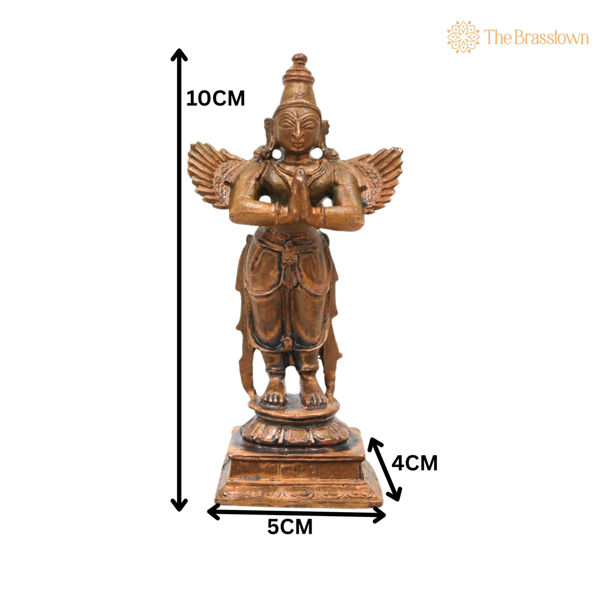 Bronze Garuda Idol – Garudan Vahana Murti, Chola Handcrafted Traditional Statue for Pooja, Home Décor &amp; Gifting 4 Inch 5