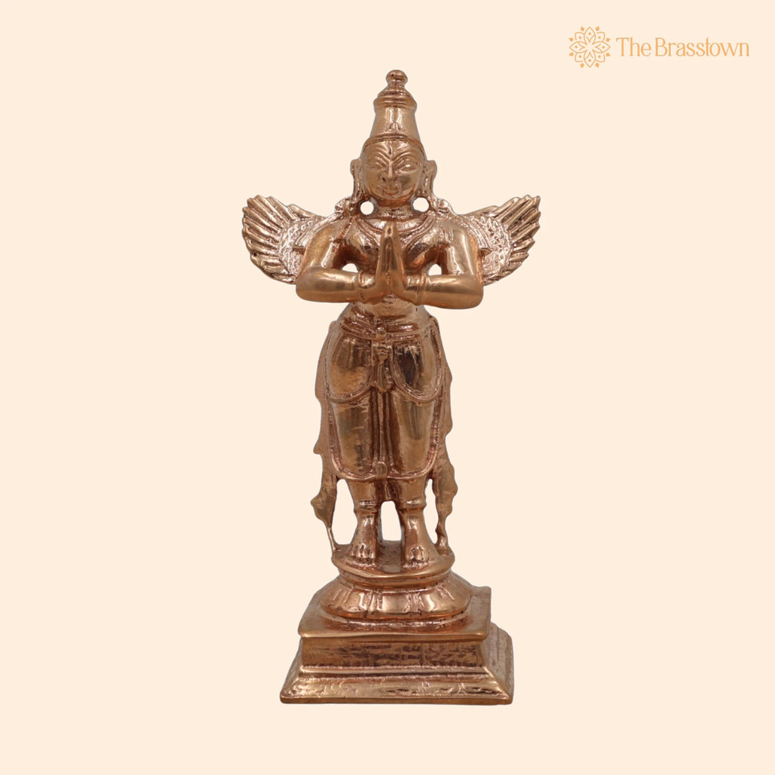 Handmade Panchaloha Garuda Dev Idol – Suparna, Garuda Swamy, Khageshwara Sculpture for Temple &amp; Home Décor 4 Inch 1