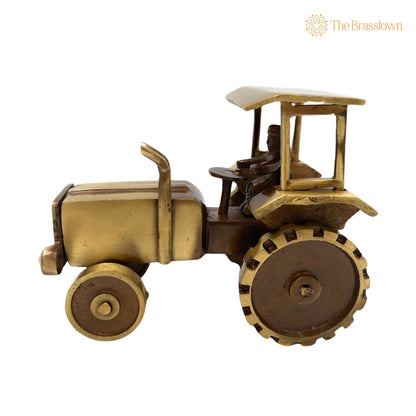 Brass Tractor Decorative – Handcrafted Tractor Showpeice for Home Décor &amp; Gifting 4 Inch 2