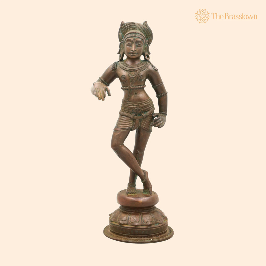 Handcrafted Bronze Vrishavahana Idol – Panchaloha Nandi Vahana Statue for Puja, Home Mandir &amp; Décor 13 Inch 1