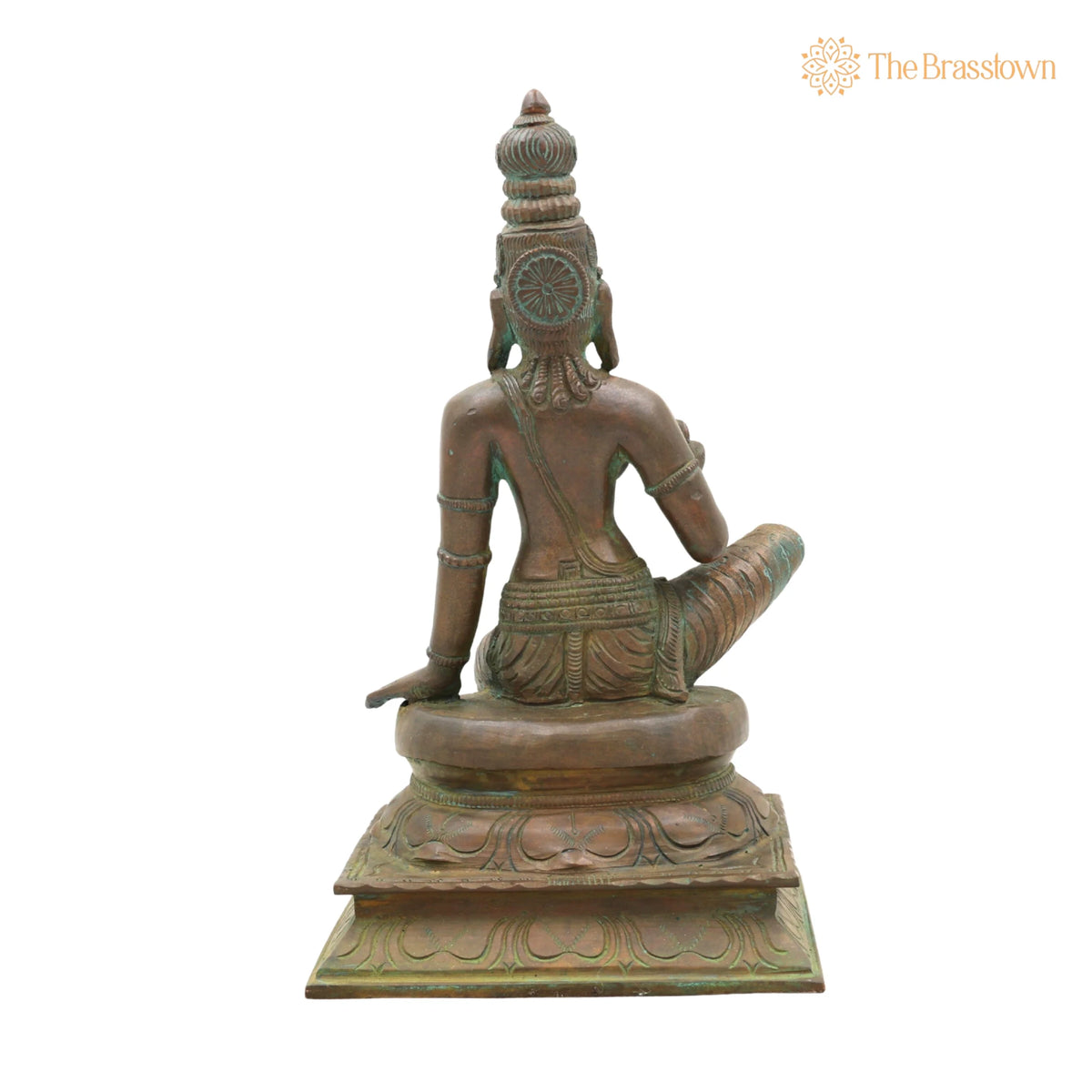 Handcrafted Bronze Parvati Idol – South Indian Chola Art Devi Murti for Puja &amp; Décor 9.5 Inch 4