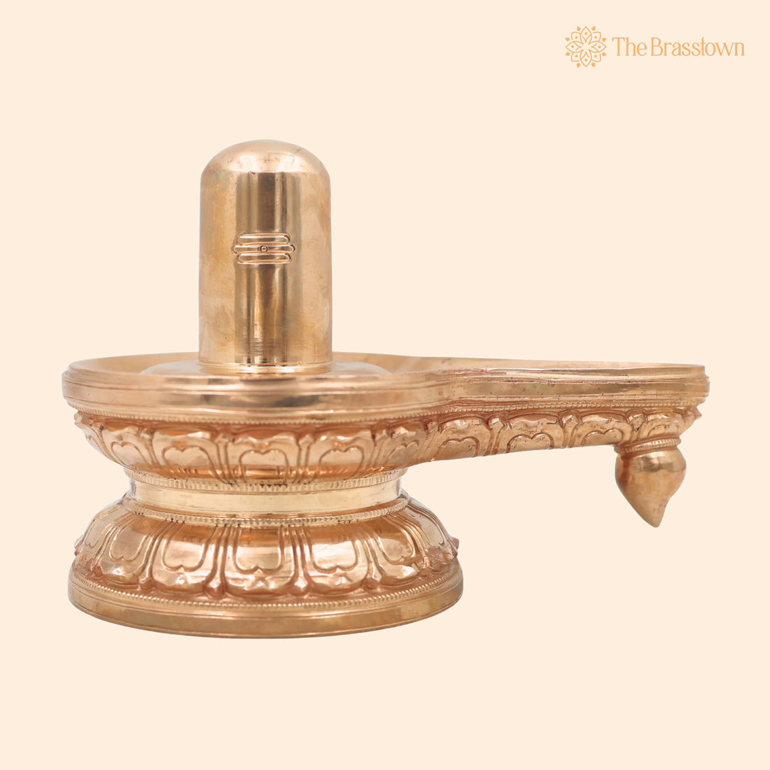 Bronze Shiva Lingam Idol – Handcrafted Chola Style Mahadev Shivling Murti for Pooja, Home Temple &amp; Spiritual Gifting 6.5 Inch 1
