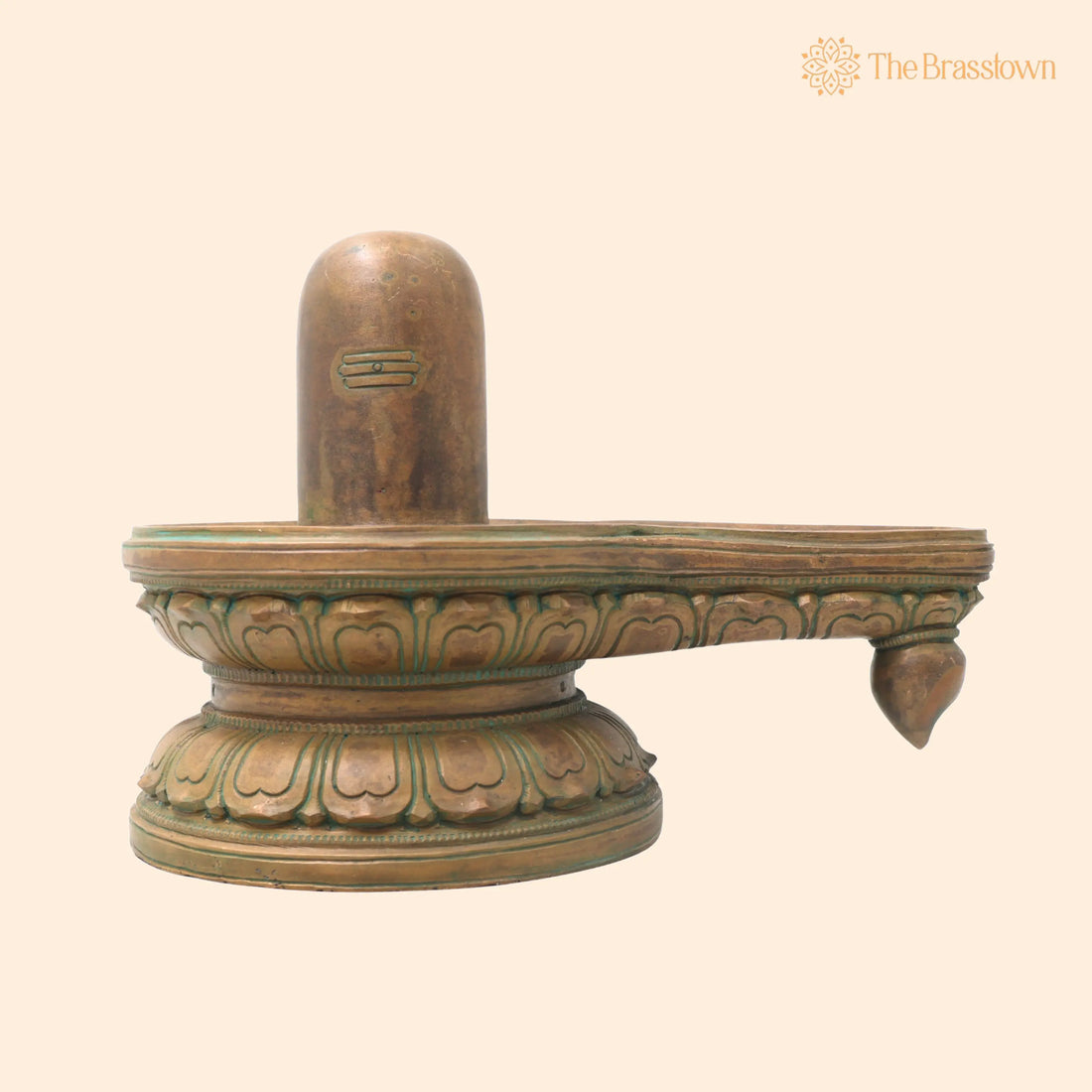 Handcrafted Bronze Panchaloha Shiva Lingam Idol – Traditional Chola Art Shivling, Mahalingam, Jyotirlinga for Puja, Home Mandir &amp; Décor 7 Inch 1