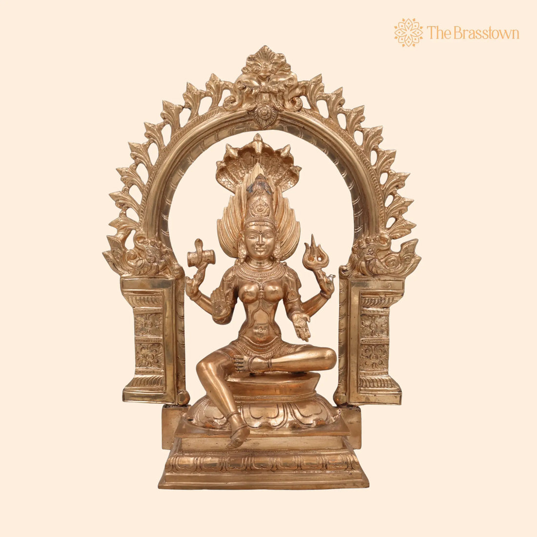 Handcrafted Bronze Mariamman Idol – Panchaloha Karumari Amman, Muthu Mariamman for Puja, Home Mandir &amp; Décor 1
