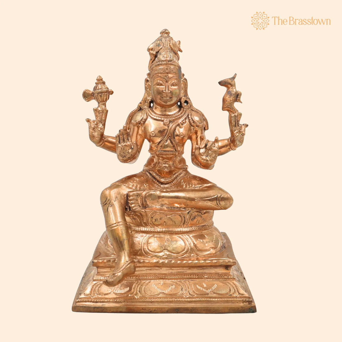 Handmade Panchaloha Bronze Shiva Idol – Mahadev Murti in Traditional Chola Art, Perfect for Home &amp; Temple Décor, Home Décor 7 Inch 1