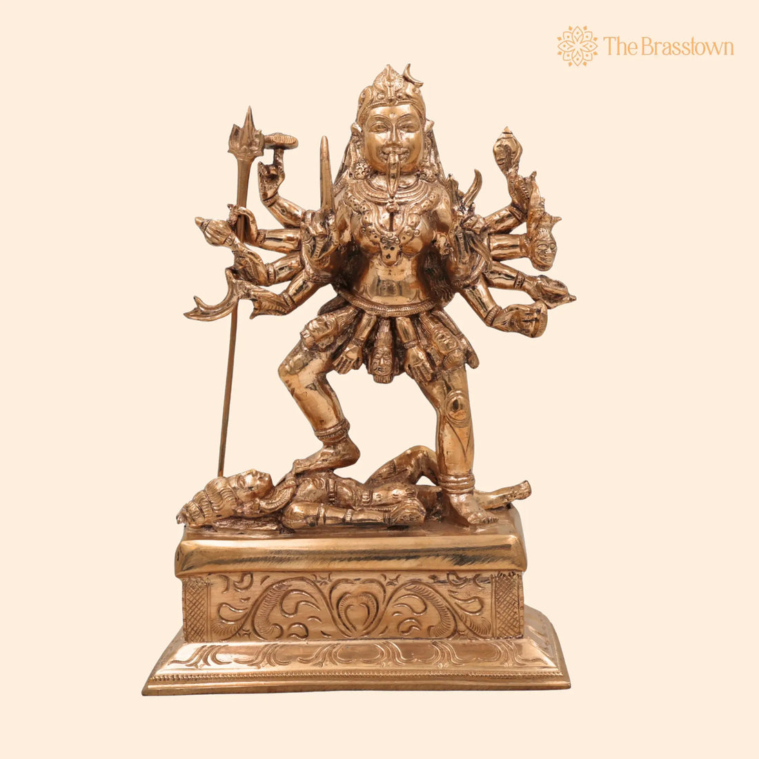 Handcrafted Bronze Mahakali Idol – South Indian Chola Art Kali Maa Statue for Home Temple &amp; Puja 1