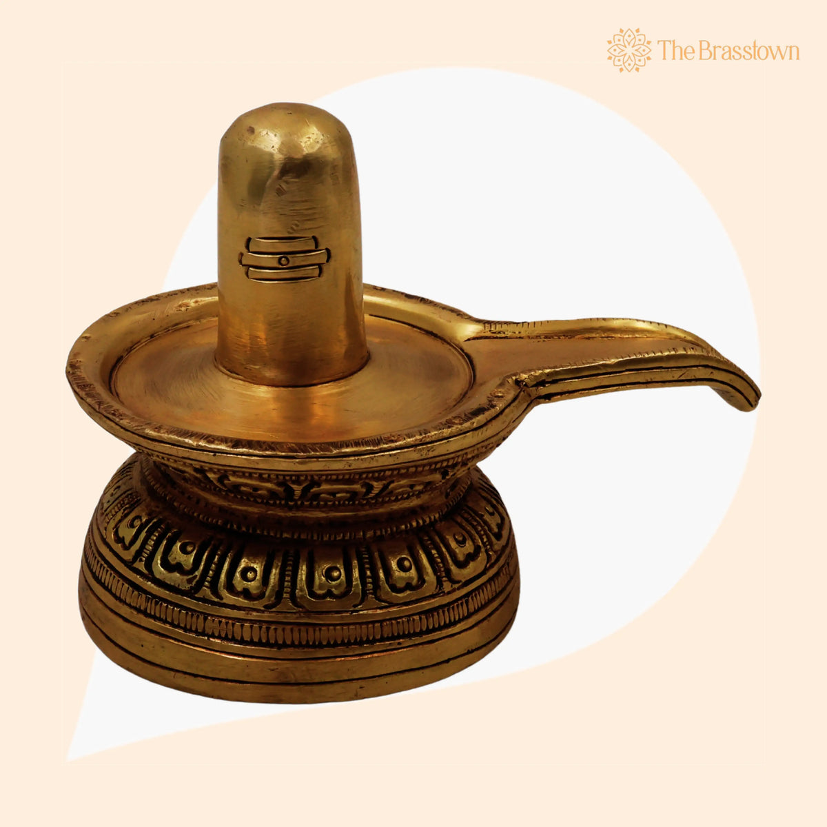 Handcrafted Brass Shiva Lingam Idol for Puja, Home Mandir &amp; Décor 3 Inch 1