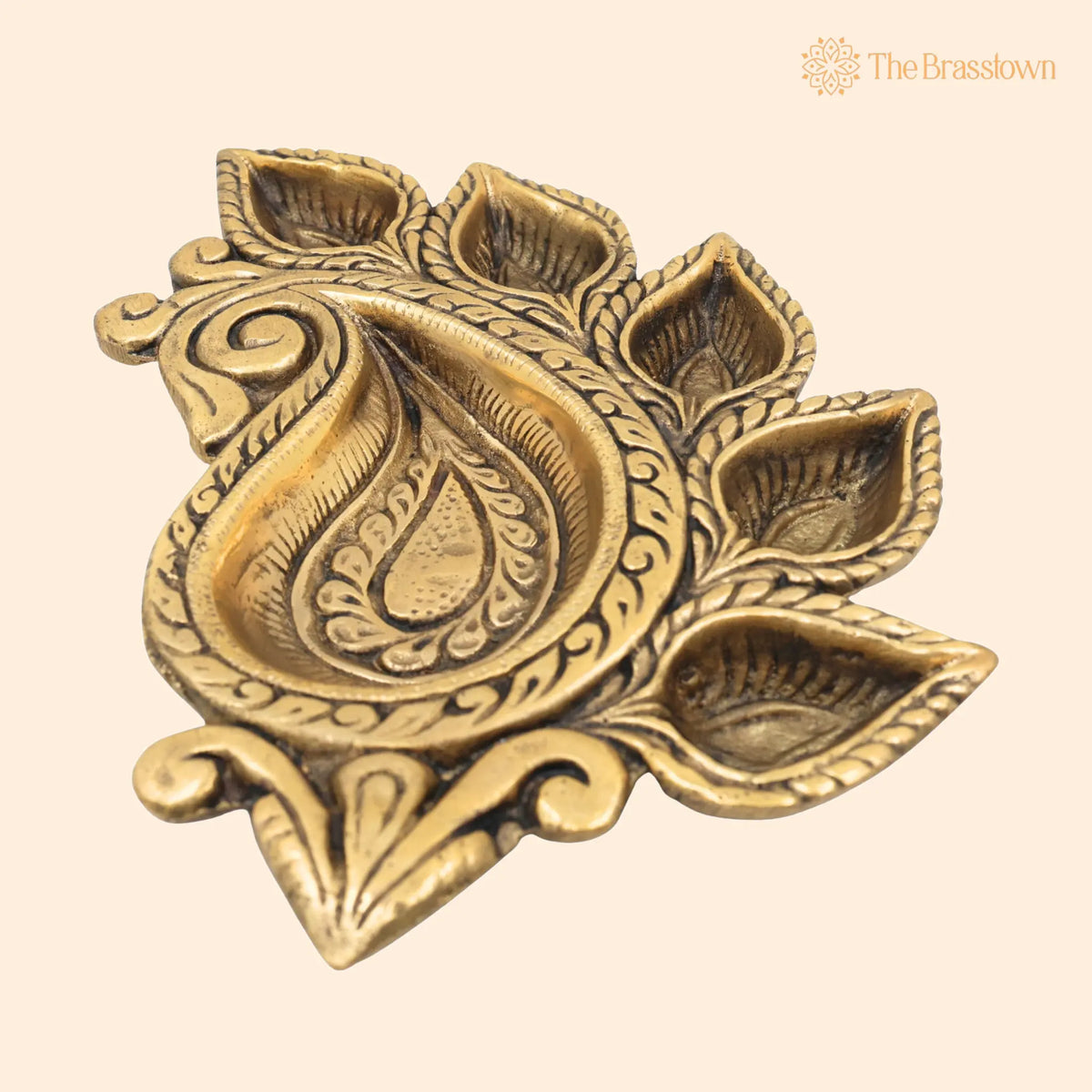 Brass Lamps – Handcrafted Diya, Deepa, Lamps, Poja Lamps, Hanging Lamps, Deepam for Aarti, Puja &amp; Home Mandir Décor 1 Inch 1