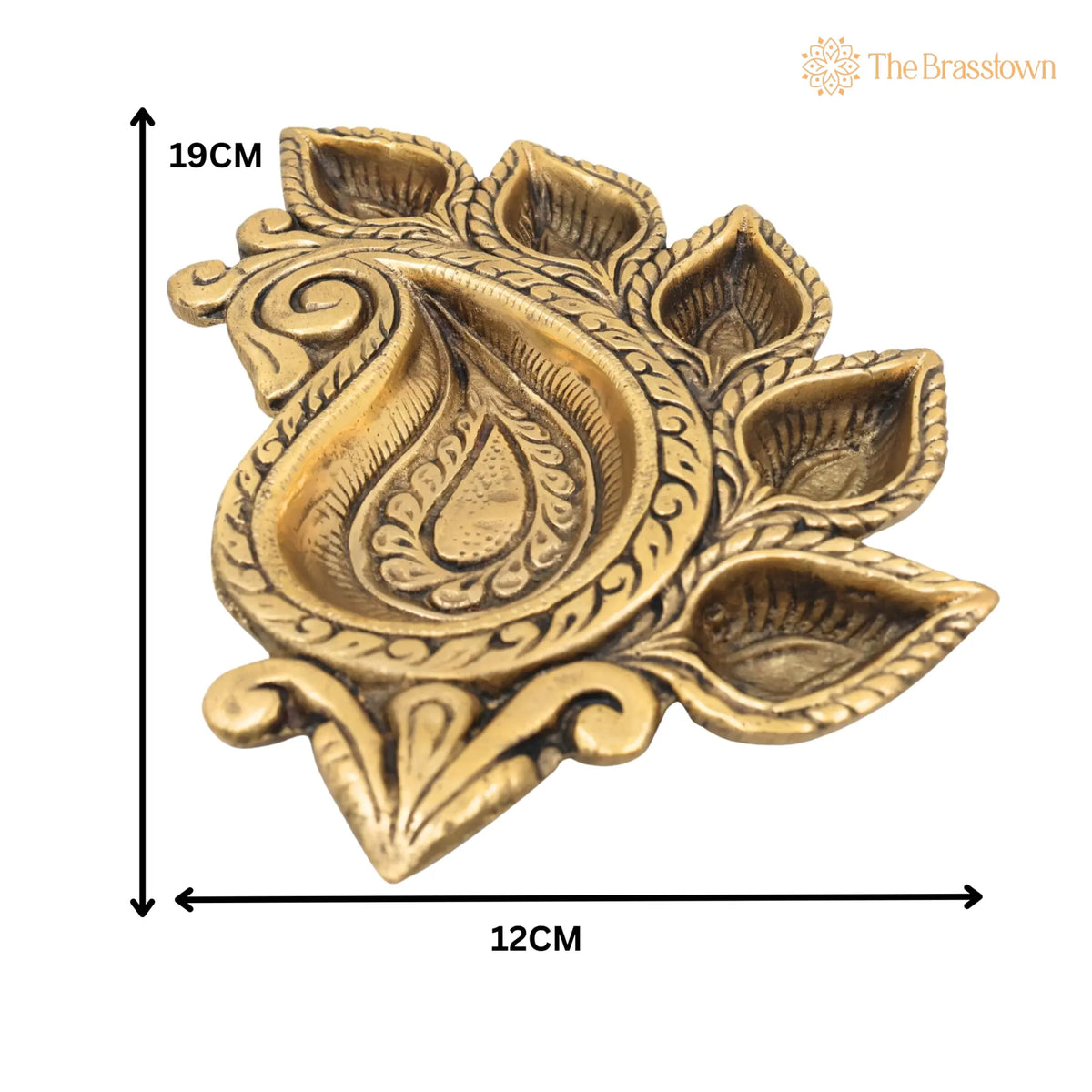 Brass Lamps – Handcrafted Diya, Deepa, Lamps, Poja Lamps, Hanging Lamps, Deepam for Aarti, Puja &amp; Home Mandir Décor 1 Inch 4