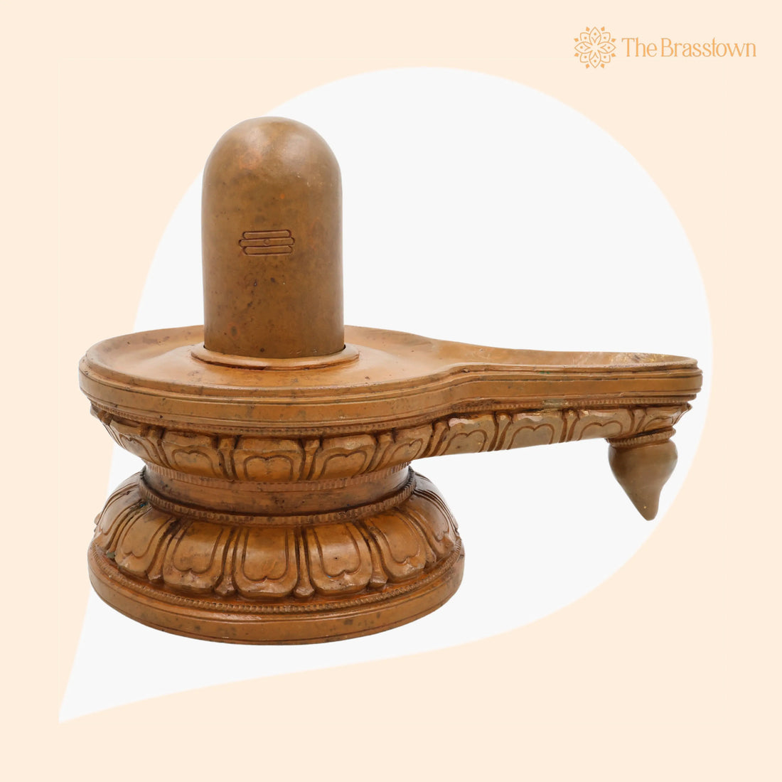 Handmade Bronze Shiva Lingam Idol – Panchaloha Shivalinga Statue, Traditional Shivlingam for Home, Temple &amp; Puja Décor 7 Inch 1