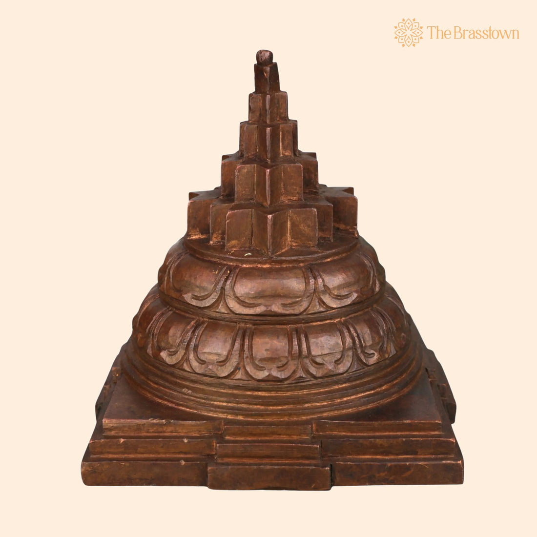 Bronze Panchaloha Shree Yantra – Handcrafted Panchadatu Shri Yantra for Vastu and Spiritual Energy 4 Inch 1