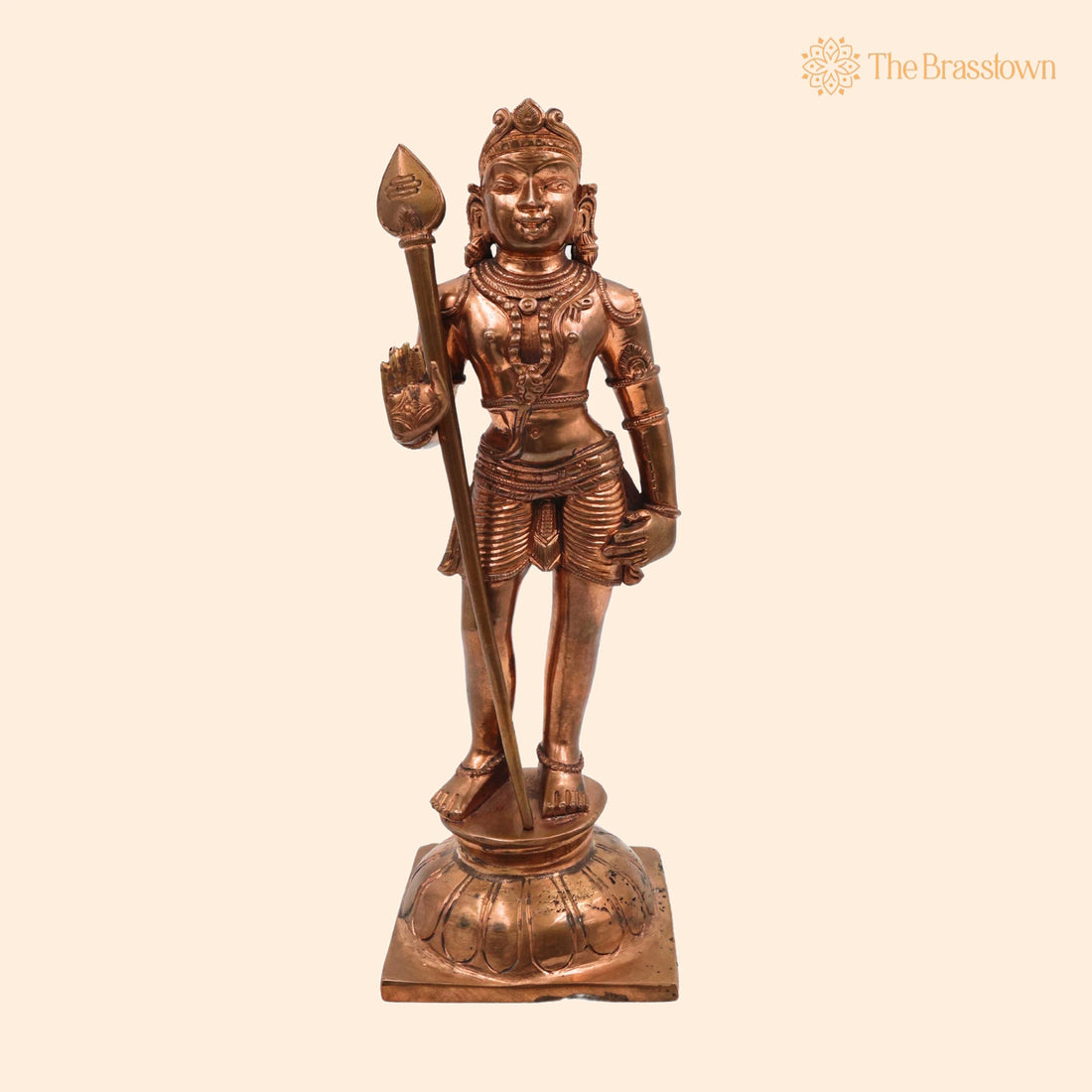 Bronze Bala Murugan Idol – Handcrafted Subramanya Swamy Statue, Shanmukha Vigraham, Kumara Swaminathan Sculpture, Karthikeya Panchaloha Murti 9 Inch 1