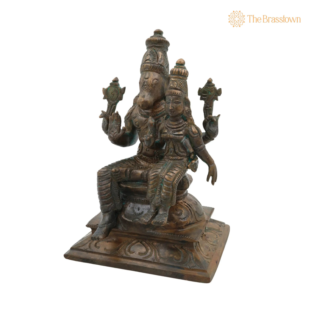 Handcrafted Bronze Varaha Lakshmi Idol for Puja, Home Mandir &amp; Décor 6 Inch 2