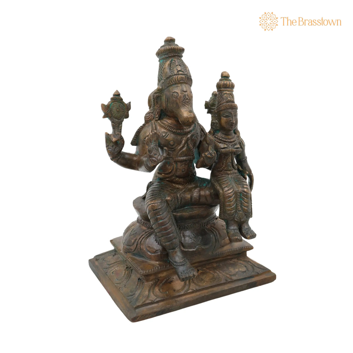 Handcrafted Bronze Varaha Lakshmi Idol for Puja, Home Mandir &amp; Décor 6 Inch 3