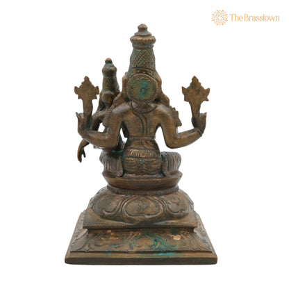Handcrafted Bronze Varaha Lakshmi Idol for Puja, Home Mandir &amp; Décor 6 Inch 4