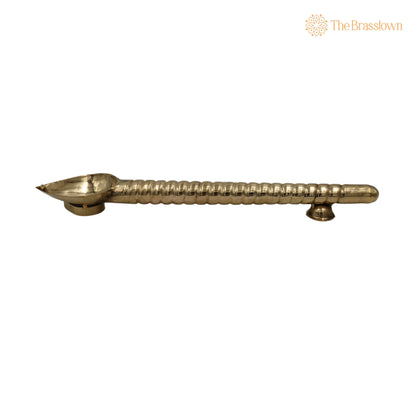 Brass Havan Spoon – Handcrafted Traditional Pooja Accessory 16 Inch 6