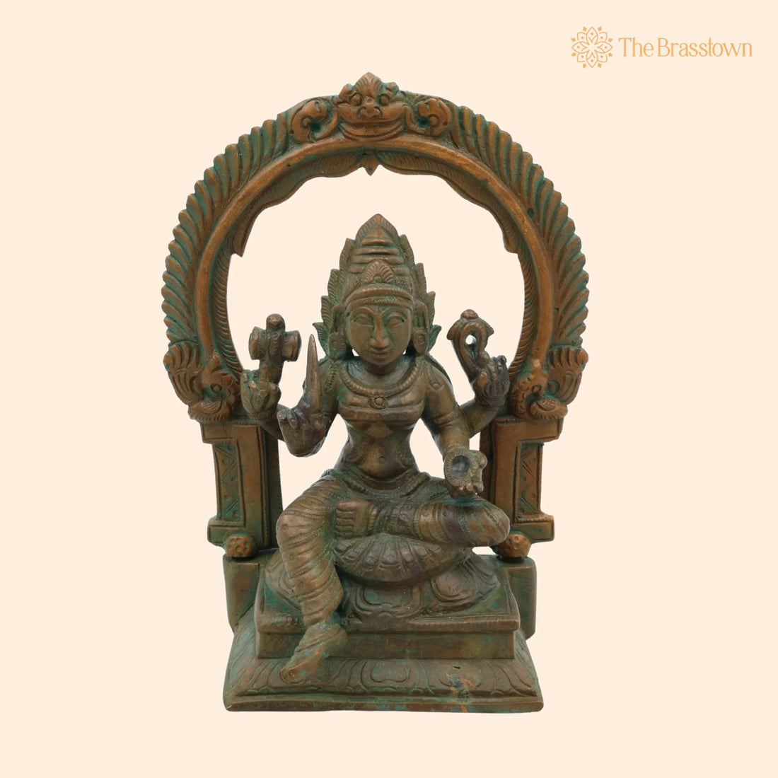 Bronze Panchaloha Mariamman Idol – Handcrafted Mariyamman Devi Statue, Karumariamman Vigraham, Amman Mariyamma Vigaraha 5.5 Inch 1