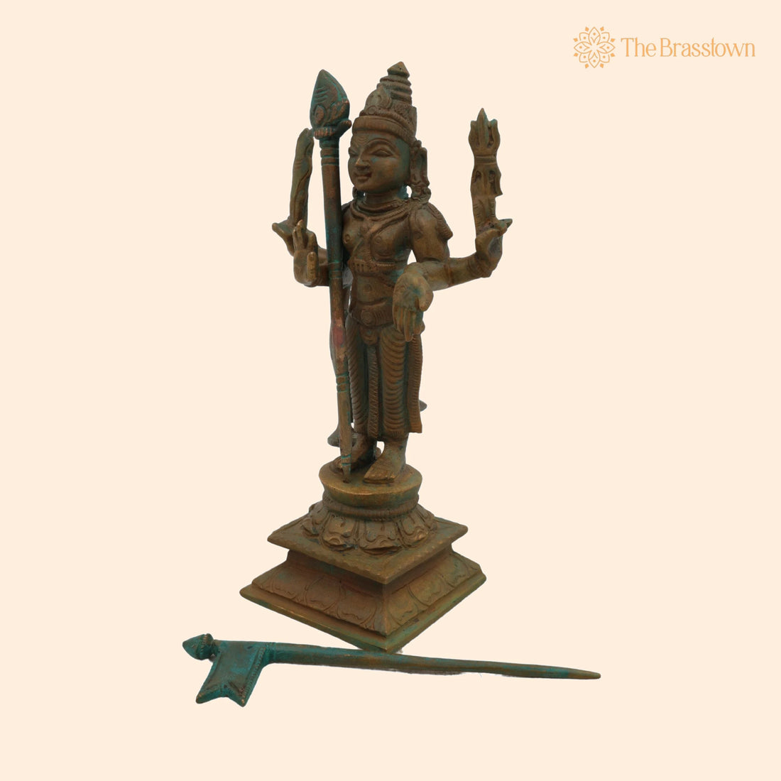 Bronze Bala Murugan Idol – Panchaloha Bronze Murti, Skanda Statue, Subramanya Velan Handcrafted South India Art 6 Inch 1