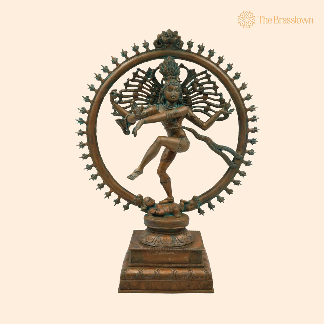 Bronze Nataraja Idol – Handcrafted Natesa, Tandaveshwar, Ananda Nataraja for Temple &amp; Home Décor 18.5 Inch 1