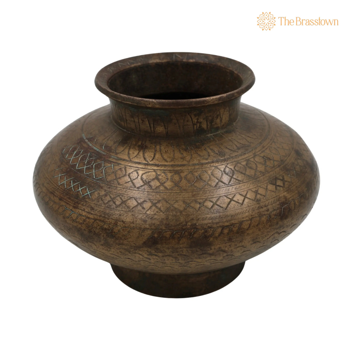 Antique Brass Loota – Handcrafted Lota Poja Cambu, Water Loota, Jal Lota, Poja Cambu, Lotiya, Gangajali Stoup 4.5 Inch 2
