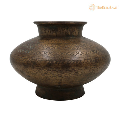 Antique Brass Loota – Handcrafted Lota Poja Cambu, Water Loota, Jal Lota, Poja Cambu, Lotiya, Gangajali Stoup 4.5 Inch 3