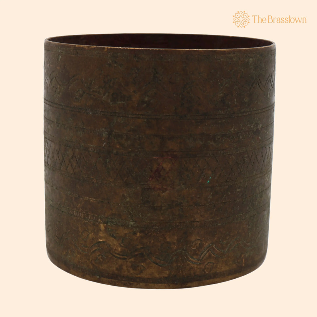 Brass Antique Vintage Measuring Bowl – Traditional Handcrafted Dokra Bastar Bowl For Home &amp; Collectors 4 Inch 1