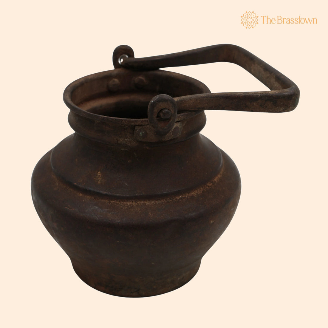 Antique Brass Loota – Handcrafted Lota Poja Cambu, Water Loota, Jal Lota, Poja Cambu, Lotiya, Gangajali Stoup 4.5 Inch 1