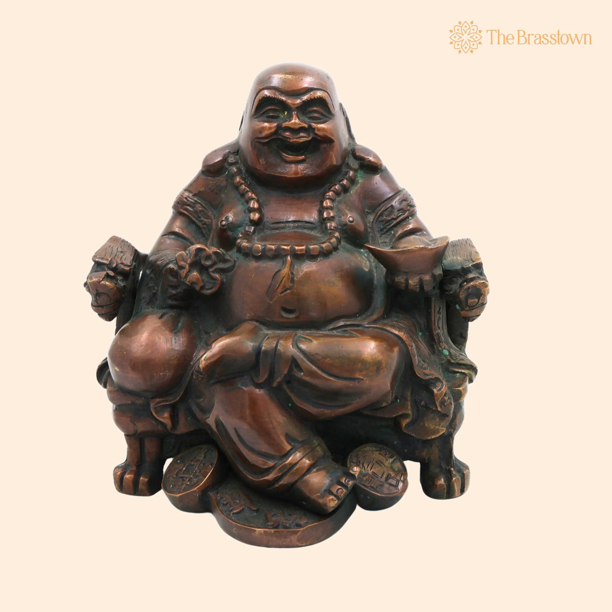 Brass Kubera Idol – Handcrafted Lord Kuber Kuvera Vaisravana Murti, Pooja, Vastu &amp; Prosperity 6.5 Inch 1