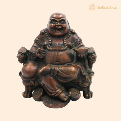 Brass Kubera Idol – Handcrafted Lord Kuber Kuvera Vaisravana Murti, Pooja, Vastu &amp; Prosperity 6.5 Inch 1