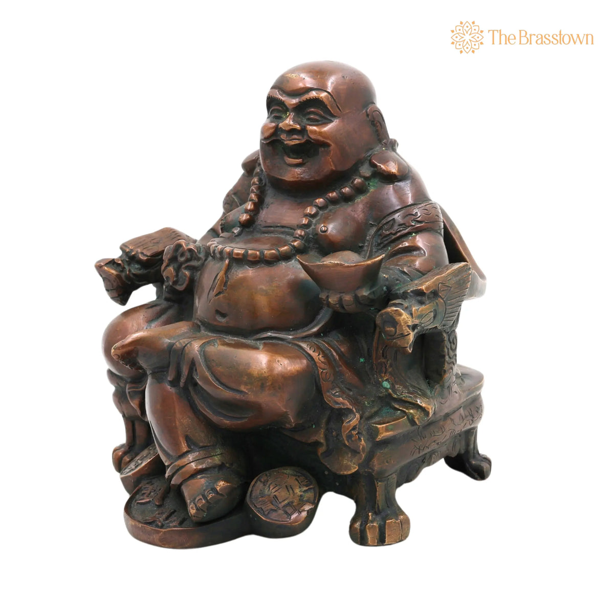 Brass Kubera Idol – Handcrafted Lord Kuber Kuvera Vaisravana Murti, Pooja, Vastu &amp; Prosperity 6.5 Inch 2