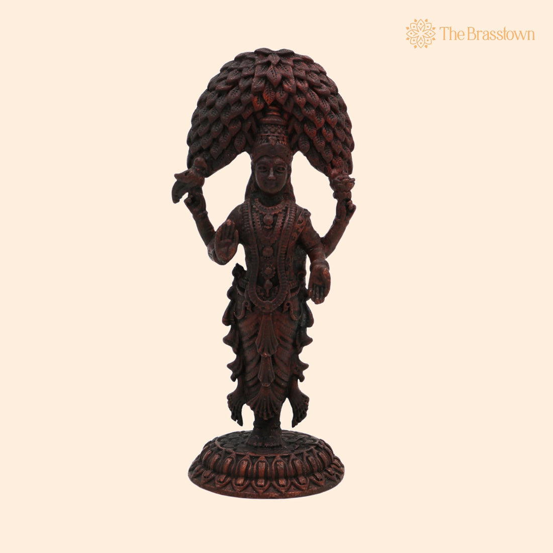 Copper Vasavi Kanyaka Parameshwari Idol – Handcrafted Kanyaka Parameswari Murti, Goddess Vasavi Statue for Pooja, Home Temple, Décor &amp; Gifts 3 Inch 1