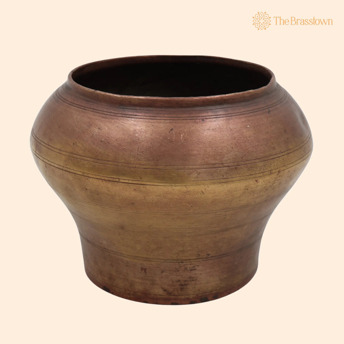 Brass Antique Vintage Measuring Bowl – Traditional Handcrafted Kitchen &amp; Decorative Collectible 4.5 Inch 1