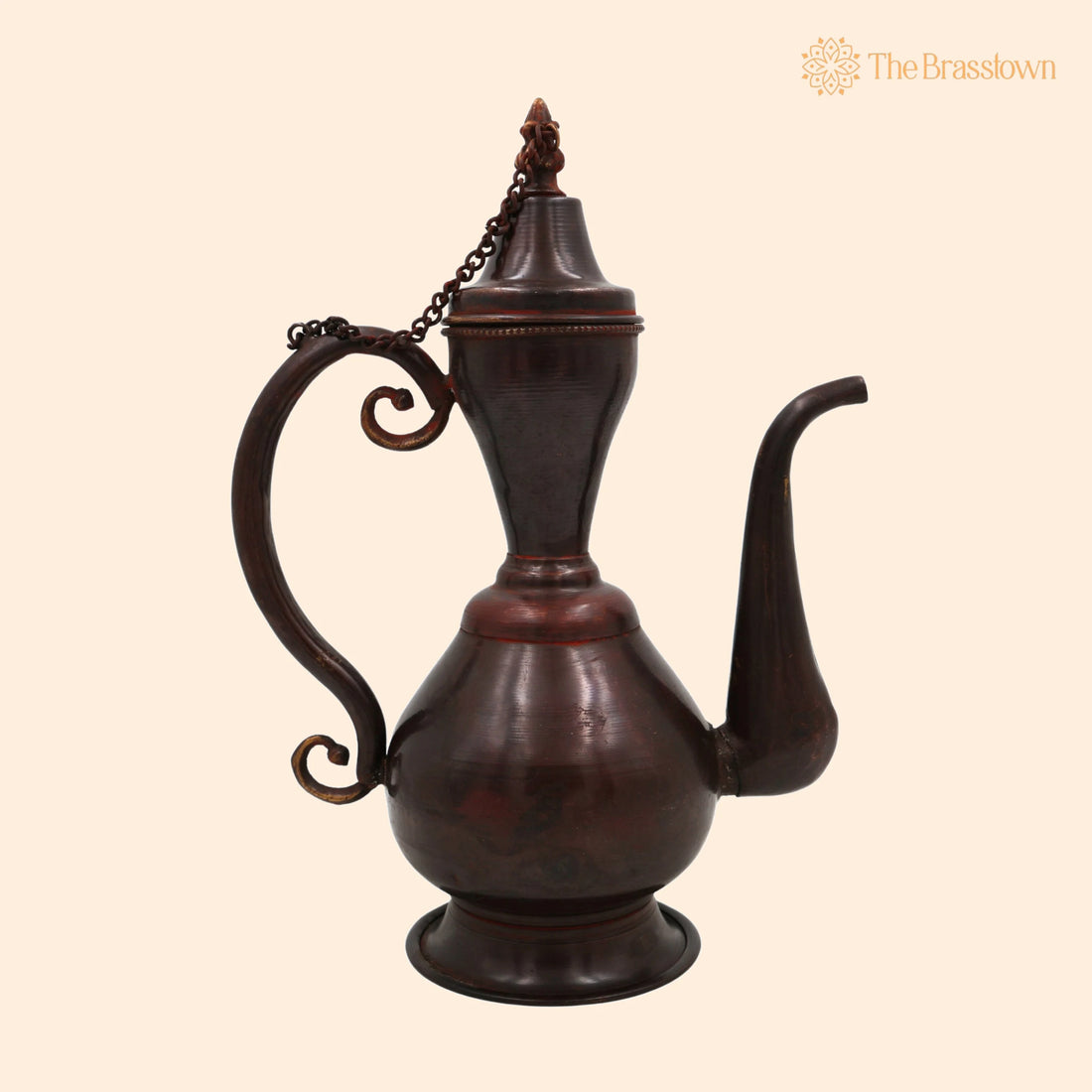 Handcrafted Peetal Brass Kettle Idol – Traditional Indian Surahi, Pital Chai Pot, Décor &amp; Vintage Gifting 11 Inch 1