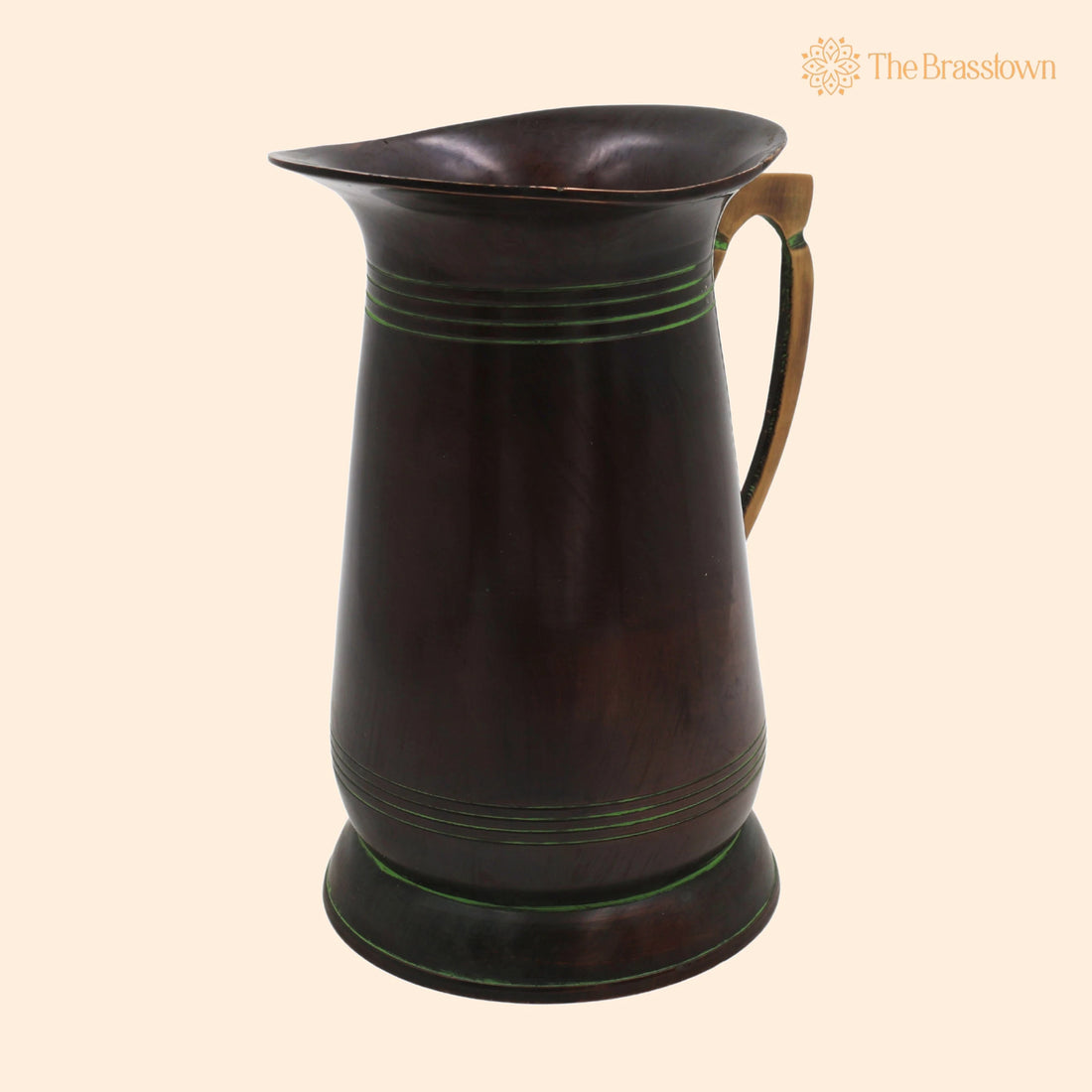 Handcrafted Brass Jug Idol – Peetal Kamandalu Kalash Lota Kumbha Surahi Kudam Pital Jal Patra for Pooja, Décor &amp; Gifting 7 Inch 1