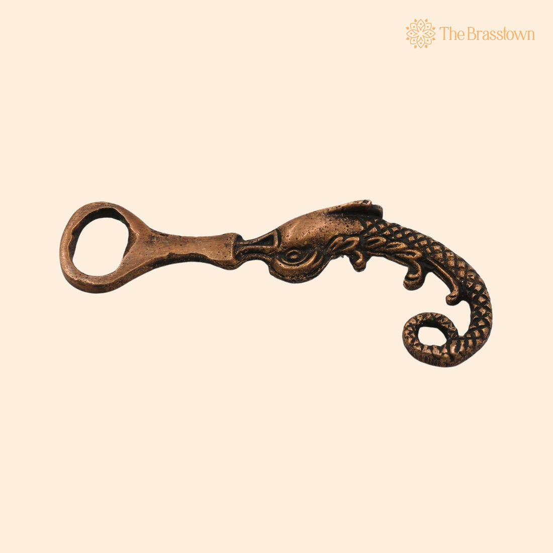 Brass Bastar Art Bottle Opener – Gold Tribal Handmade for Home Décor &amp; Gifting 4.5 Inch 1