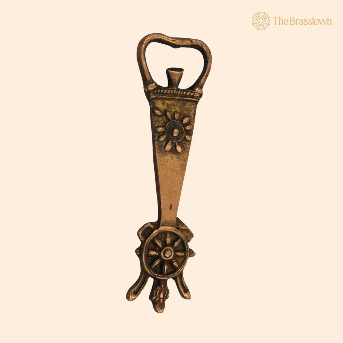 Brass Bastar Art Bottle Opener – Handcrafted Heavy-Duty Green Finish for Home Décor &amp; Gifting 6 Inch 1