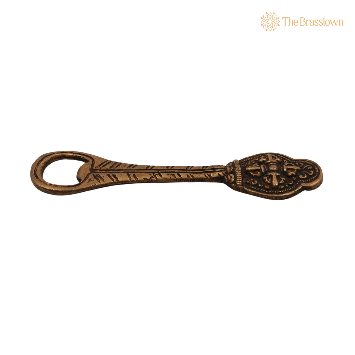 Brass Bastar Art Bottle Opener – Handcrafted Lightweight for Home Décor &amp; Gifting 5 Inch 3