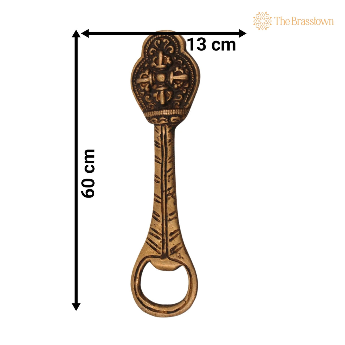 Brass Bastar Art Bottle Opener – Handcrafted Lightweight for Home Décor &amp; Gifting 5 Inch 4
