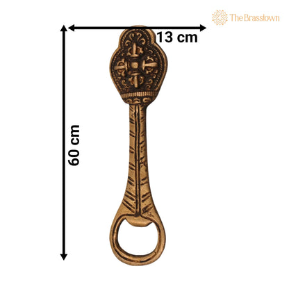 Brass Bastar Art Bottle Opener – Handcrafted Lightweight for Home Décor &amp; Gifting 5 Inch 4