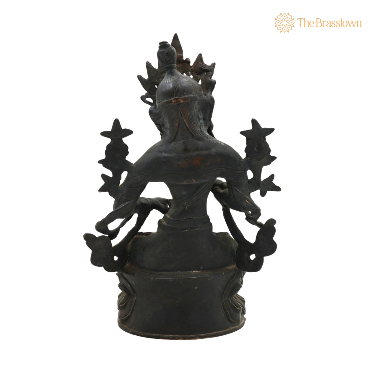 Brass Tara Maa Idol – Handcrafted Mahavidya Ugra Tara Devi Murti, Home Temple &amp; Gift 10.5 Inch 4