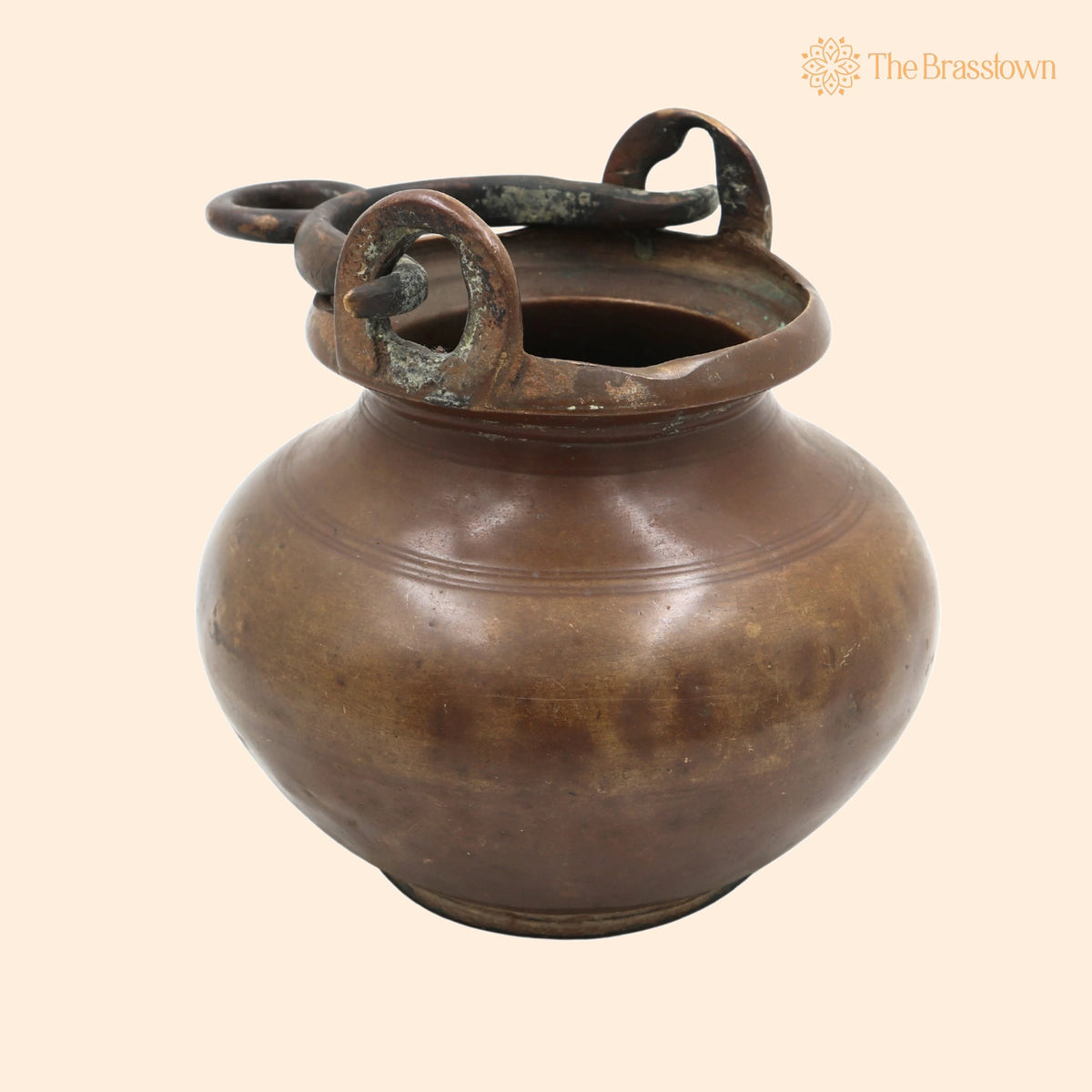 Antique Brass Loota – Handcrafted Lota Poja Cambu, Water Loota, Jal Lota, Poja Cambu, Lotiya, Gangajali Stoup 5.5 Inch 1