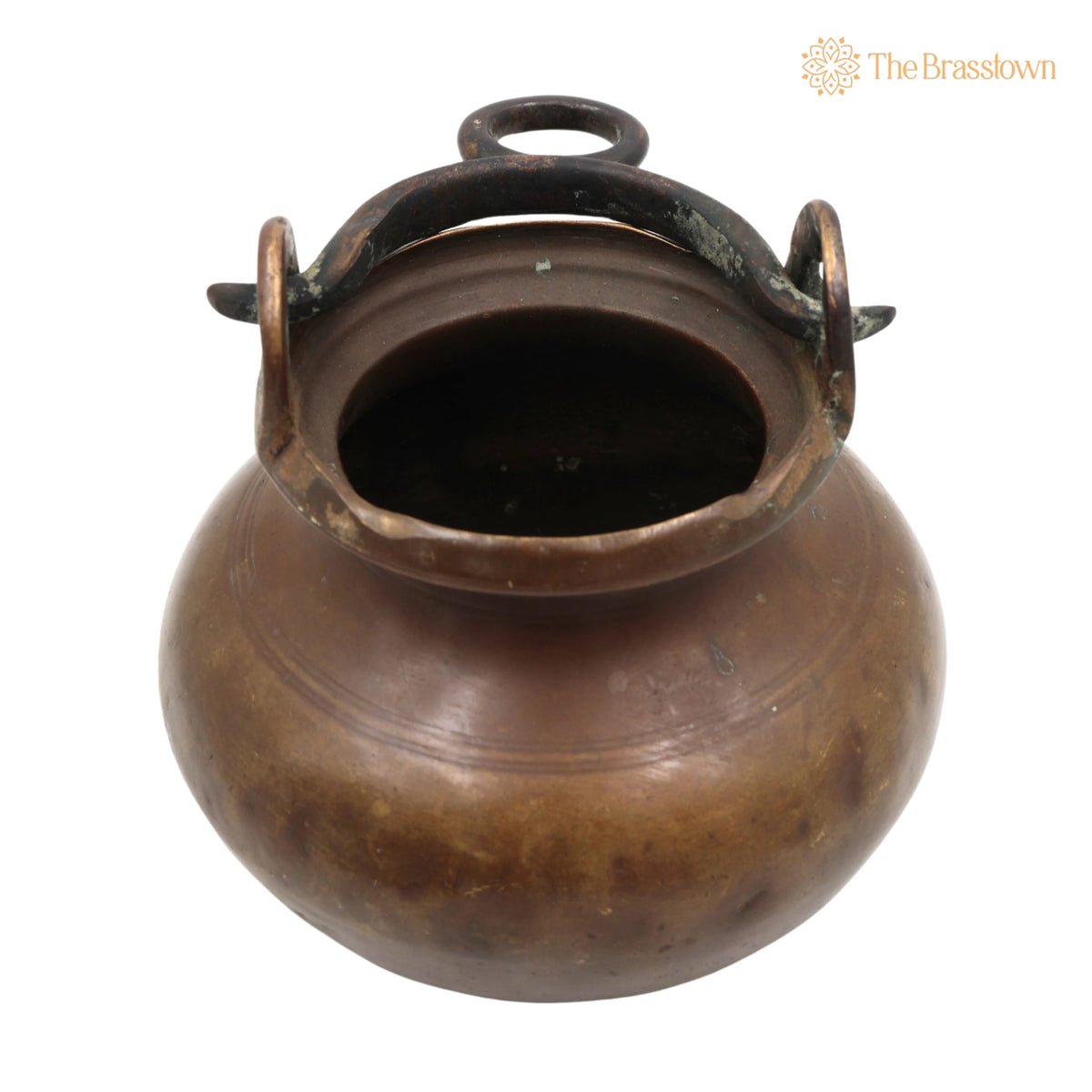 Antique Brass Loota – Handcrafted Lota Poja Cambu, Water Loota, Jal Lota, Poja Cambu, Lotiya, Gangajali Stoup 5.5 Inch 3