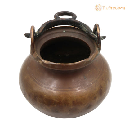 Antique Brass Loota – Handcrafted Lota Poja Cambu, Water Loota, Jal Lota, Poja Cambu, Lotiya, Gangajali Stoup 5.5 Inch 3