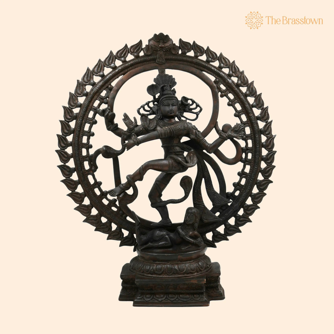 Handcrafted Brass Nataraja Idol – Shiva Nataraj Tandava Murti, Pooja &amp; Vastu Décor 21 Inch 1